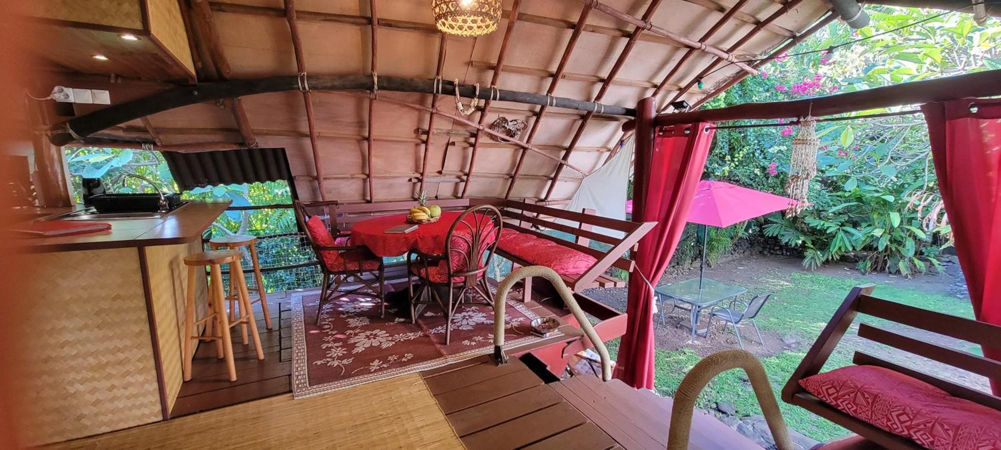 Location " La Pirogue " Maison D'Hotes A Moorea Haapiti Exteriör bild